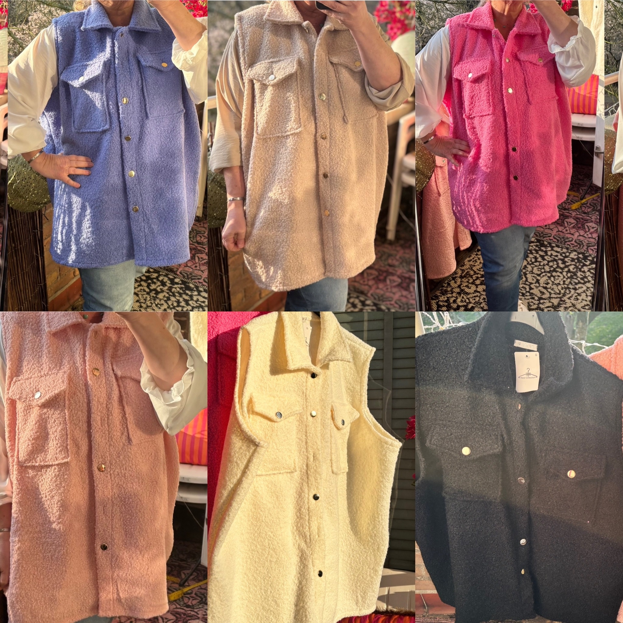 Teddy gilet maten 48 tot 54/56