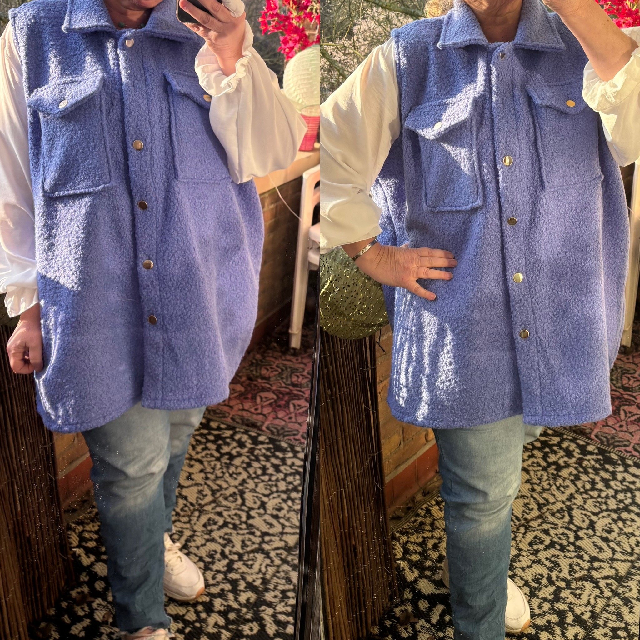 Teddy gilet maten 48 tot 54/56