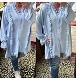 BLOUSE RUFFIE MATEN 48/50 TOT 54/56