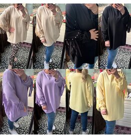 FRANJE SWEATER STUD MATEN 46 TOT 52/54