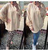 FRANJE SWEATER STUD MATEN 46 TOT 52/54