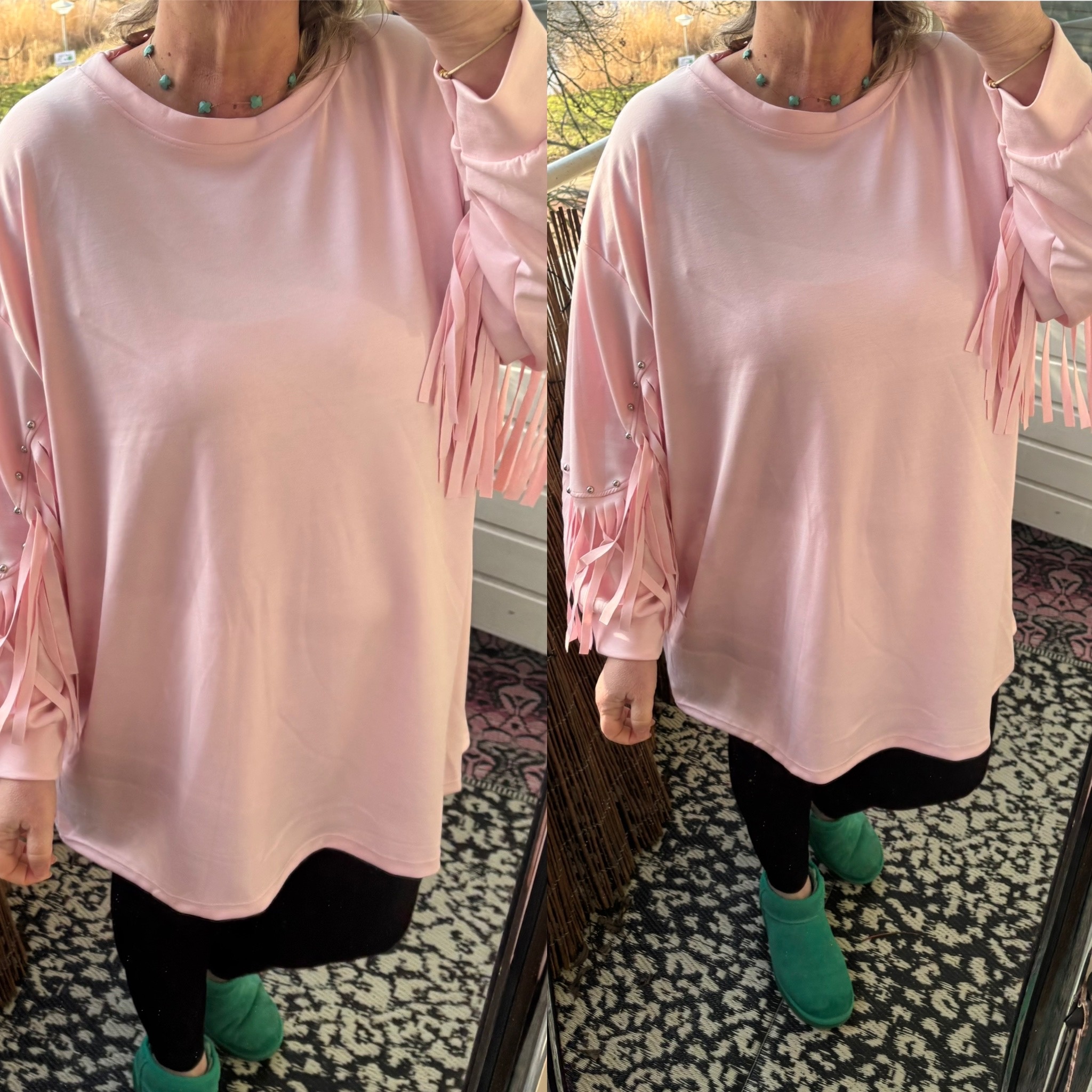 FRANJE SWEATER STUD MATEN 46 TOT 52/54