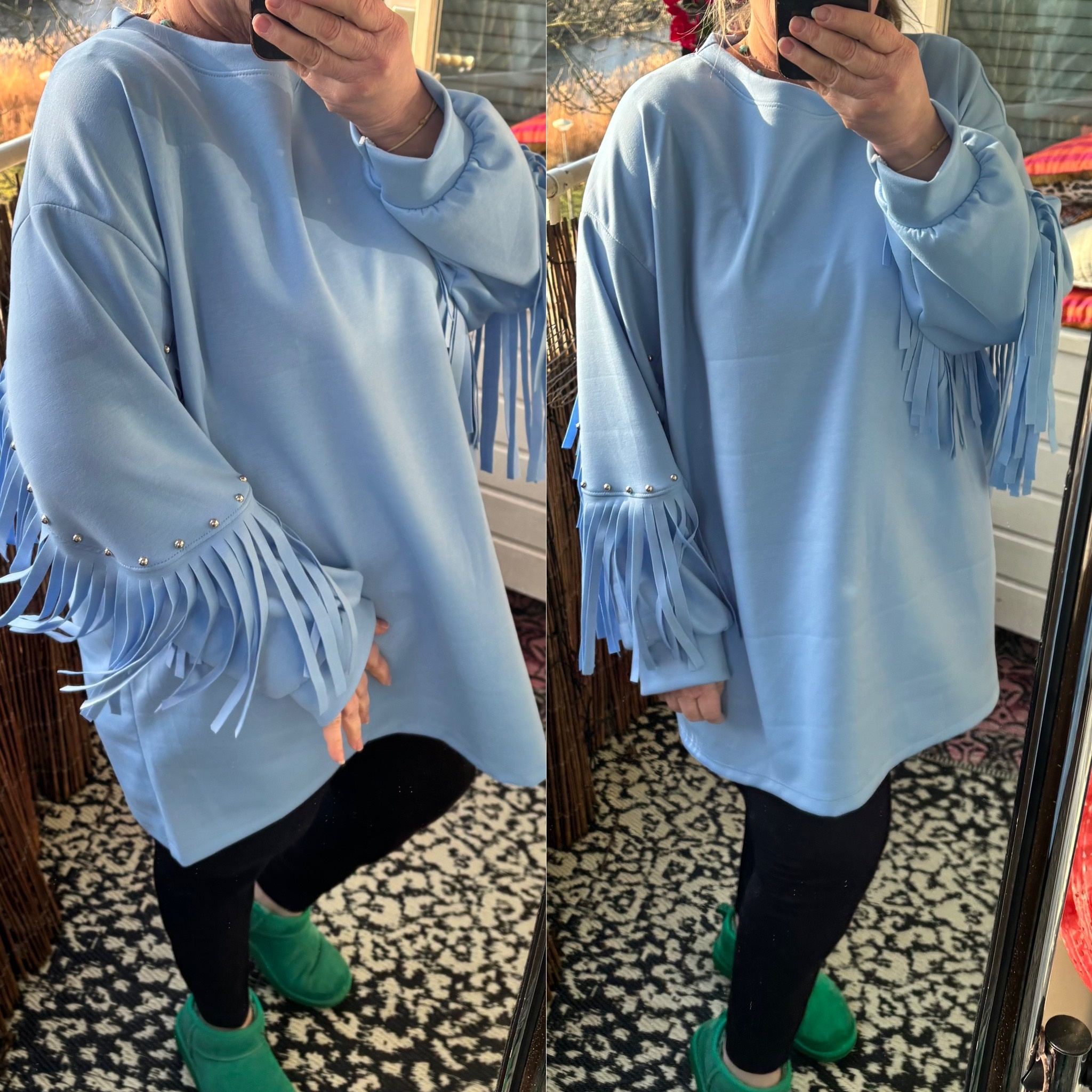 FRANJE SWEATER STUD MATEN 46 TOT 52/54