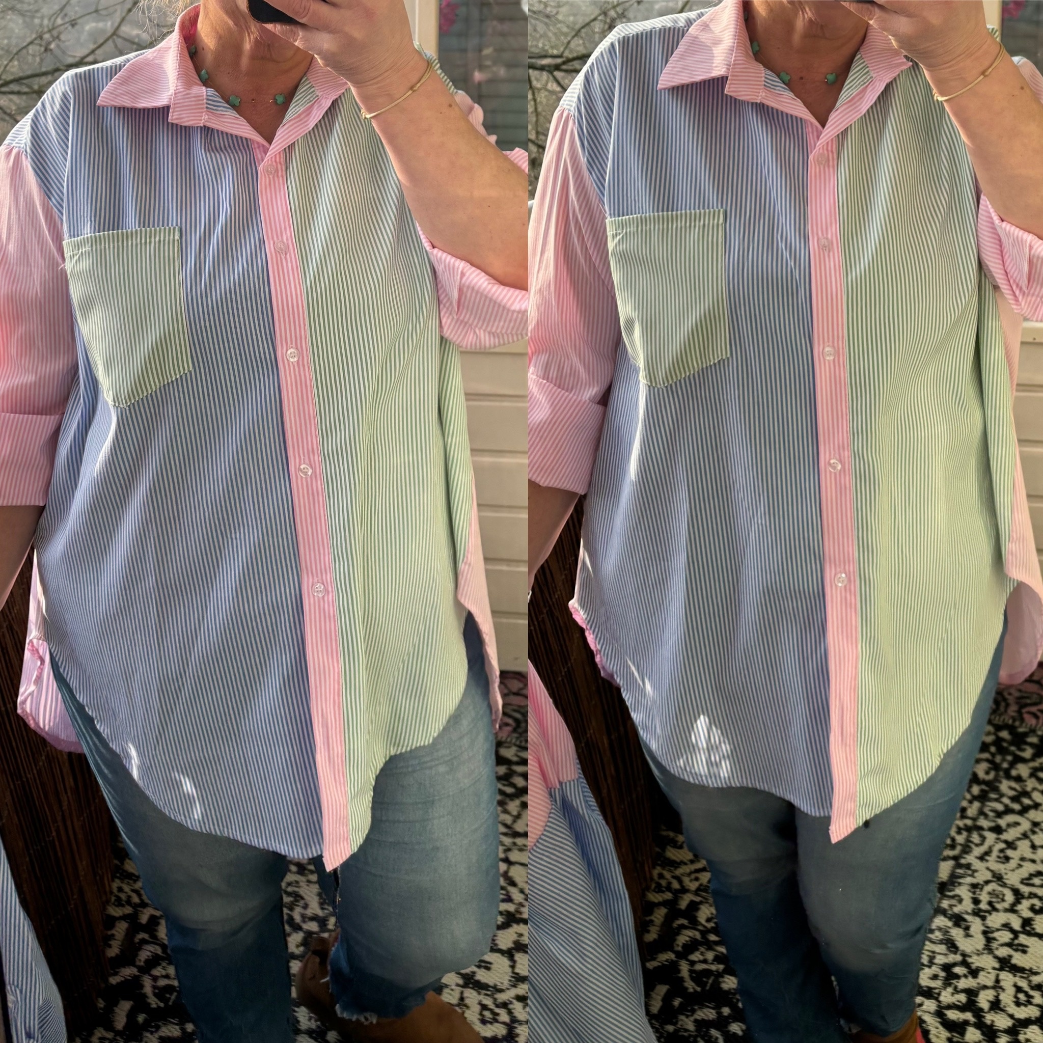 BLOUSE NAF NAF MATEN 46/48 TOT 52 KLEINE 54