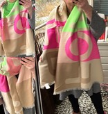 SHAWL ACRYL HAPPY IN 3 KLEUREN EN COMBI
