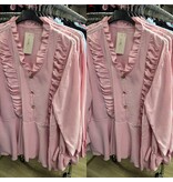 BLOUSE RUFFLE SCHOOTJE MATEN 44 TOT 50 KLEINE 52