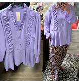 BLOUSE RUFFLE SCHOOTJE MATEN 44 TOT 50 KLEINE 52