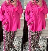 BLOUSE RUFFLE SCHOOTJE MATEN 44 TOT 50 KLEINE 52