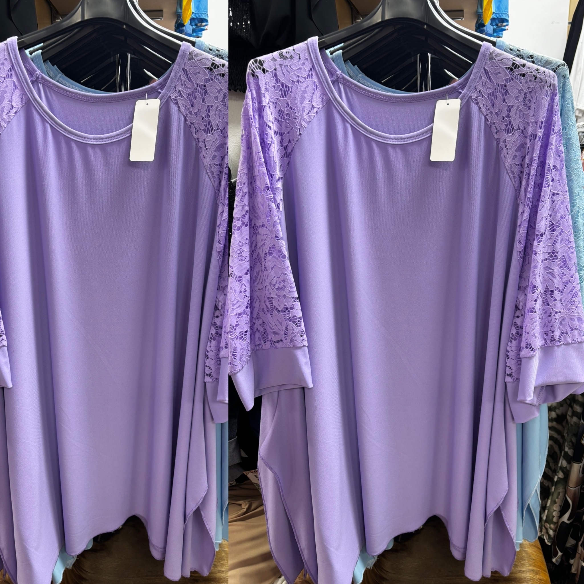 TUNIEK KANTEN MOUW MATEN 48/50 TOT 56 RUIM