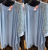 TUNIEK KANTEN MOUW MATEN 48/50 TOT 56 RUIM