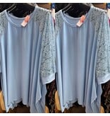 TUNIEK KANTEN MOUW MATEN 48/50 TOT 56 RUIM