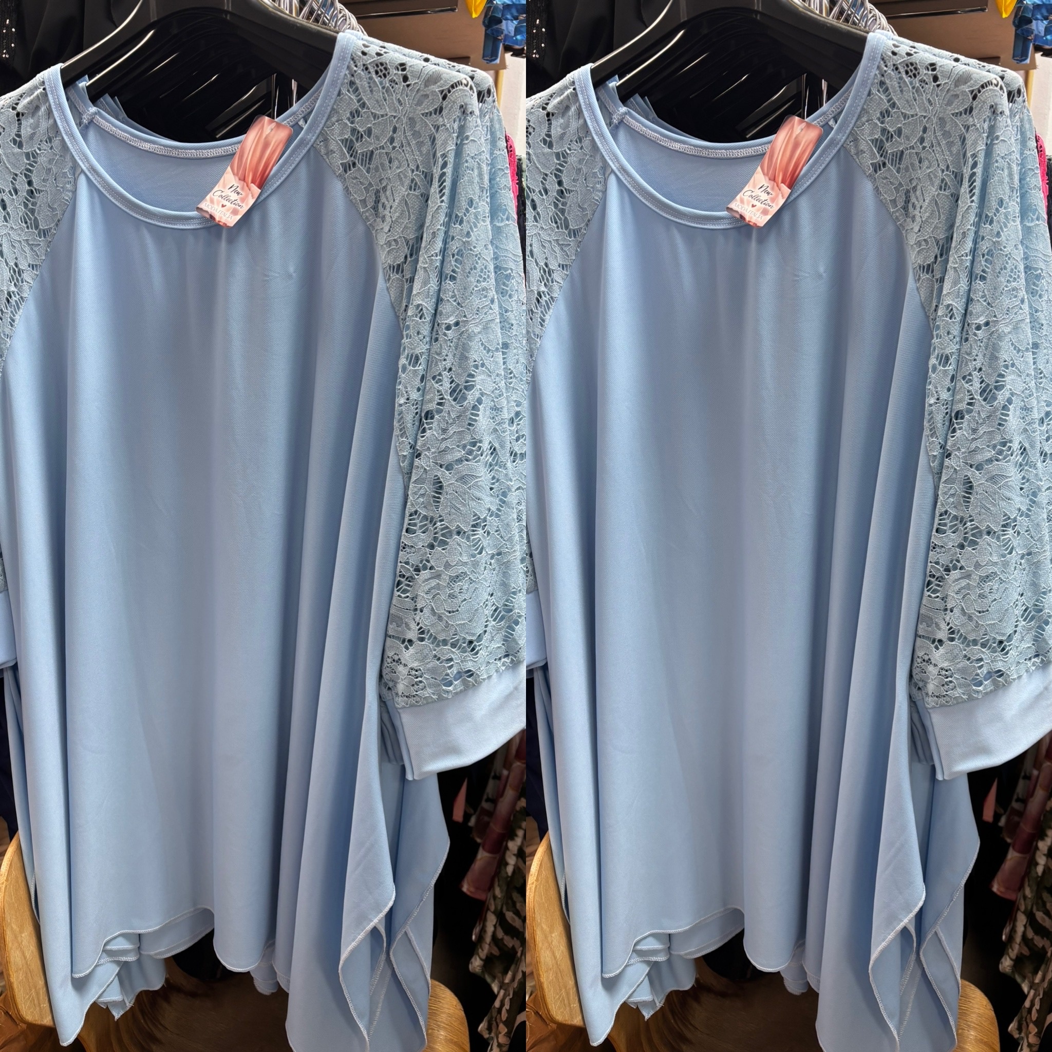 TUNIEK KANTEN MOUW MATEN 48/50 TOT 56 RUIM