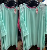 TUNIEK KANTEN MOUW MATEN 48/50 TOT 56 RUIM