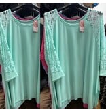 TUNIEK KANTEN MOUW MATEN 48/50 TOT 56 RUIM