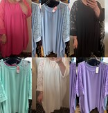 TUNIEK KANTEN MOUW MATEN 48/50 TOT 56 RUIM