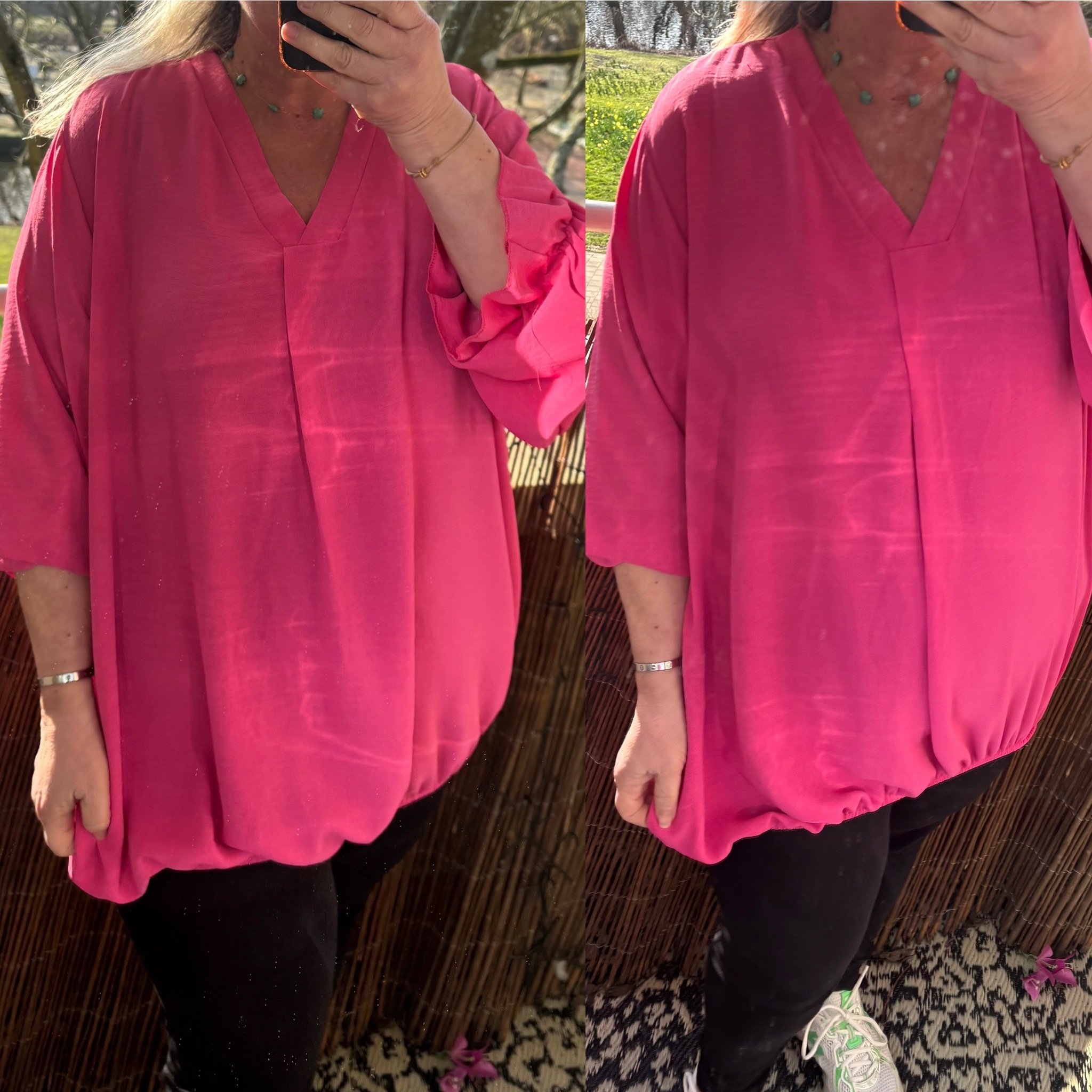 V HALS BOHO MATEN 44 TOT 52+