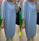 SWEATERDRESS STREEP MATEN 50 TOT RUIM 56