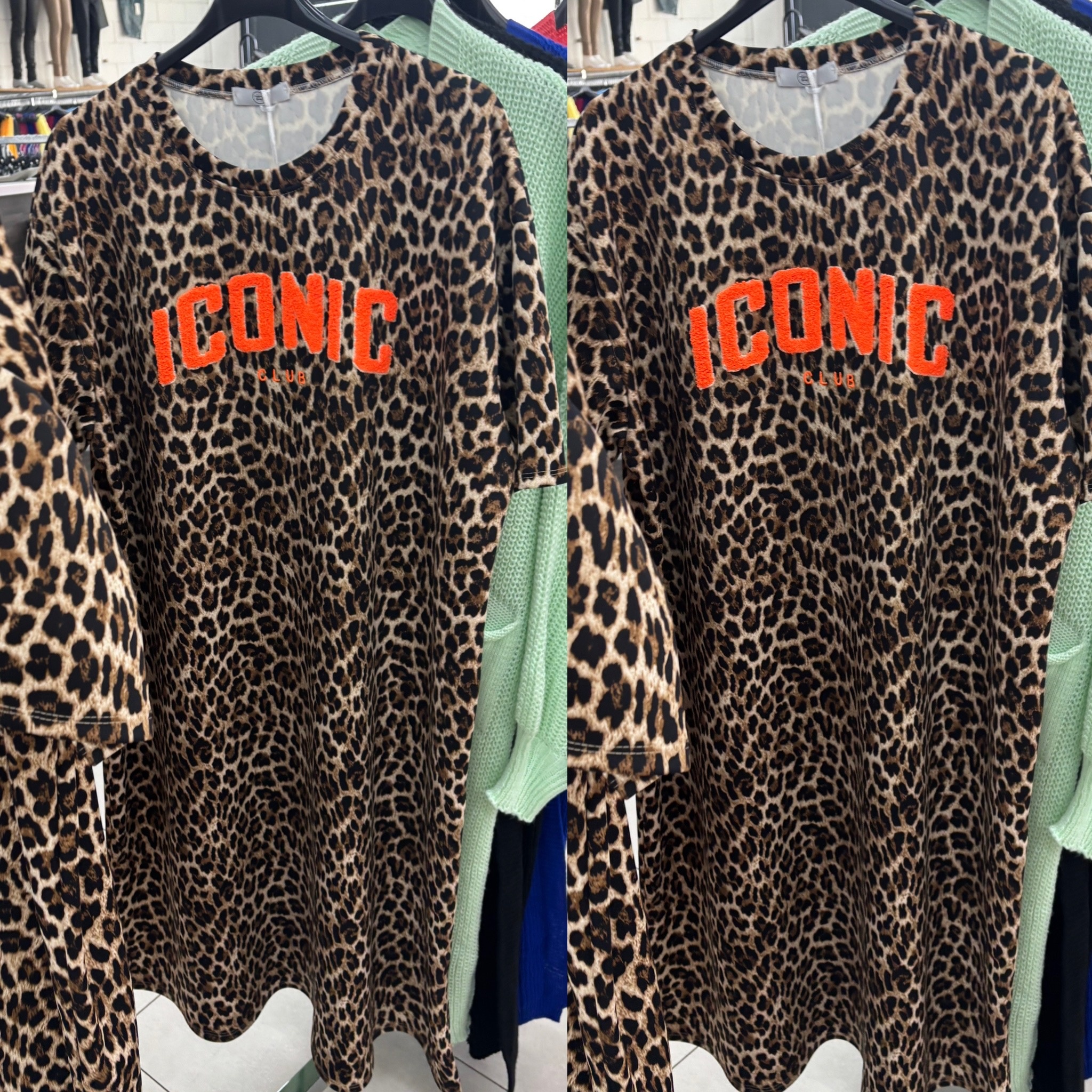 SWEATERDRESS PANTER 26 MATEN 44 TOT 50