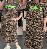 SWEATERDRESS PANTER 26 MATEN 44 TOT 50