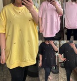 SWEATER GOUDEN HARTJE MATEN 46 TOT RUIME 52