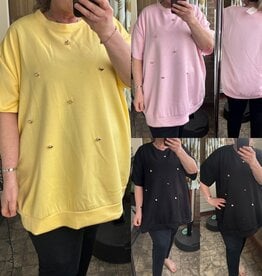 SWEATER GOUDEN HARTJE MATEN 46 TOT RUIME 52