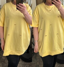 SWEATER GOUDEN HARTJE MATEN 46 TOT RUIME 52