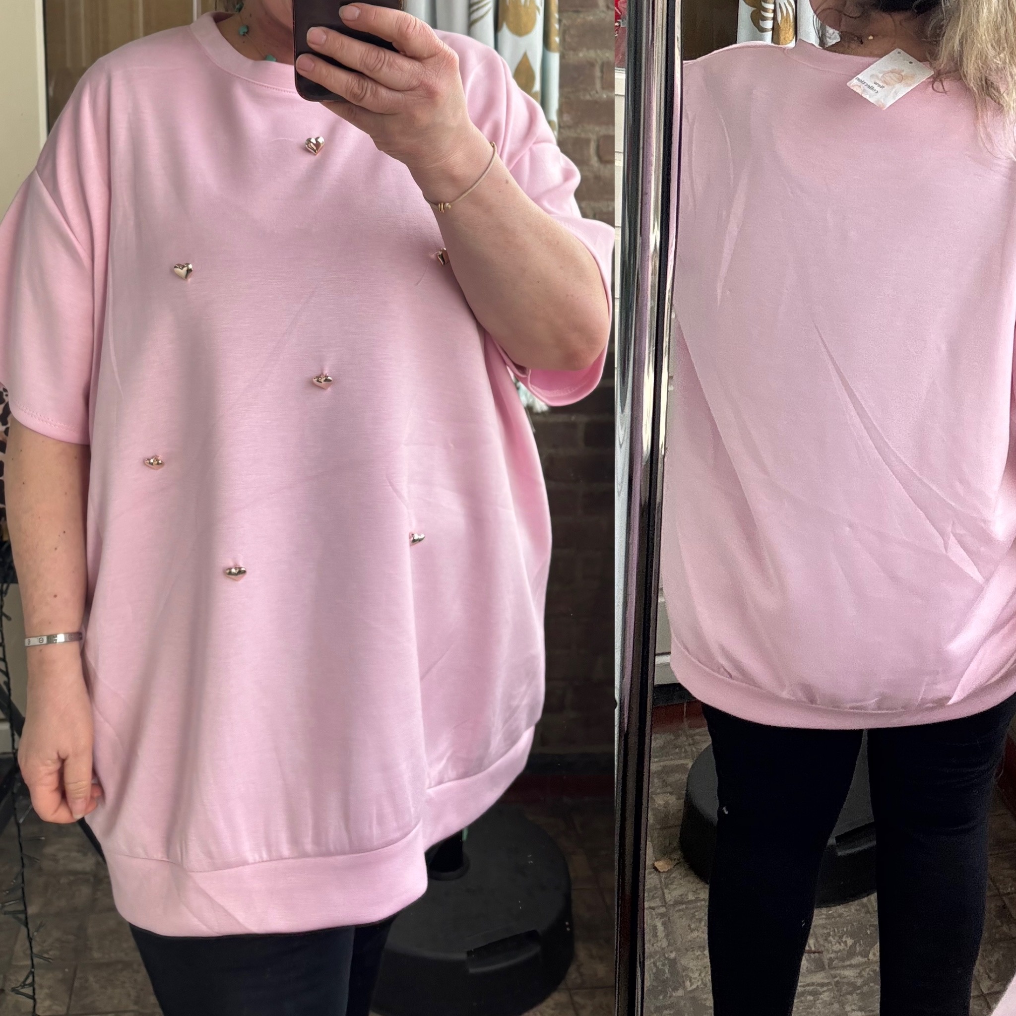 SWEATER GOUDEN HARTJE MATEN 46 TOT RUIME 52