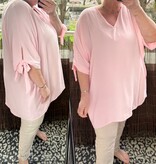 TUNIEK V HALS STRIK MOUW MATEN 48 TOT 54