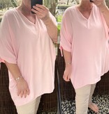 TUNIEK V HALS STRIK MOUW MATEN 48 TOT 54