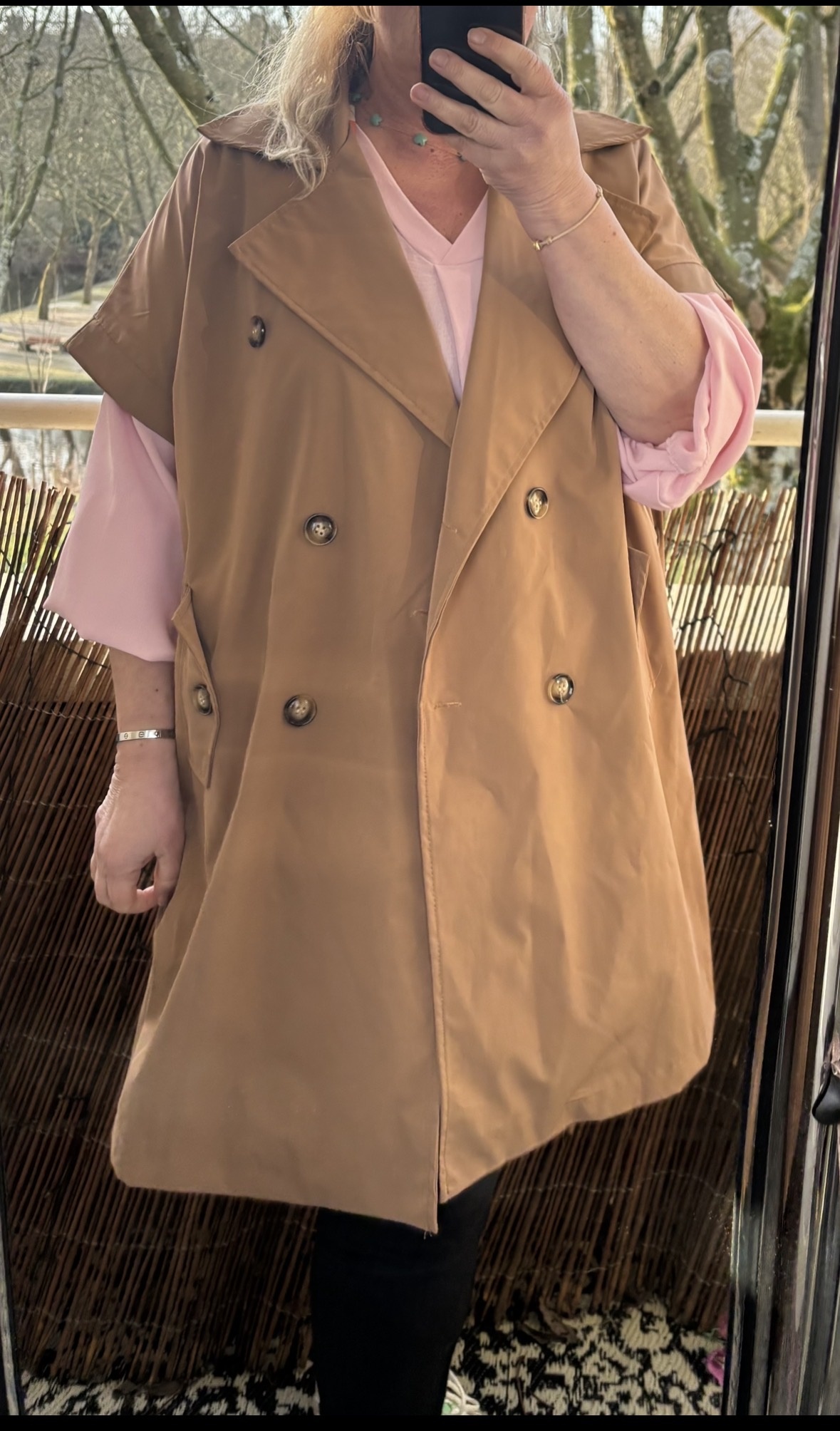 TRENCHCOAT BODY WARMER IDEE MATEN 44 TOT 52