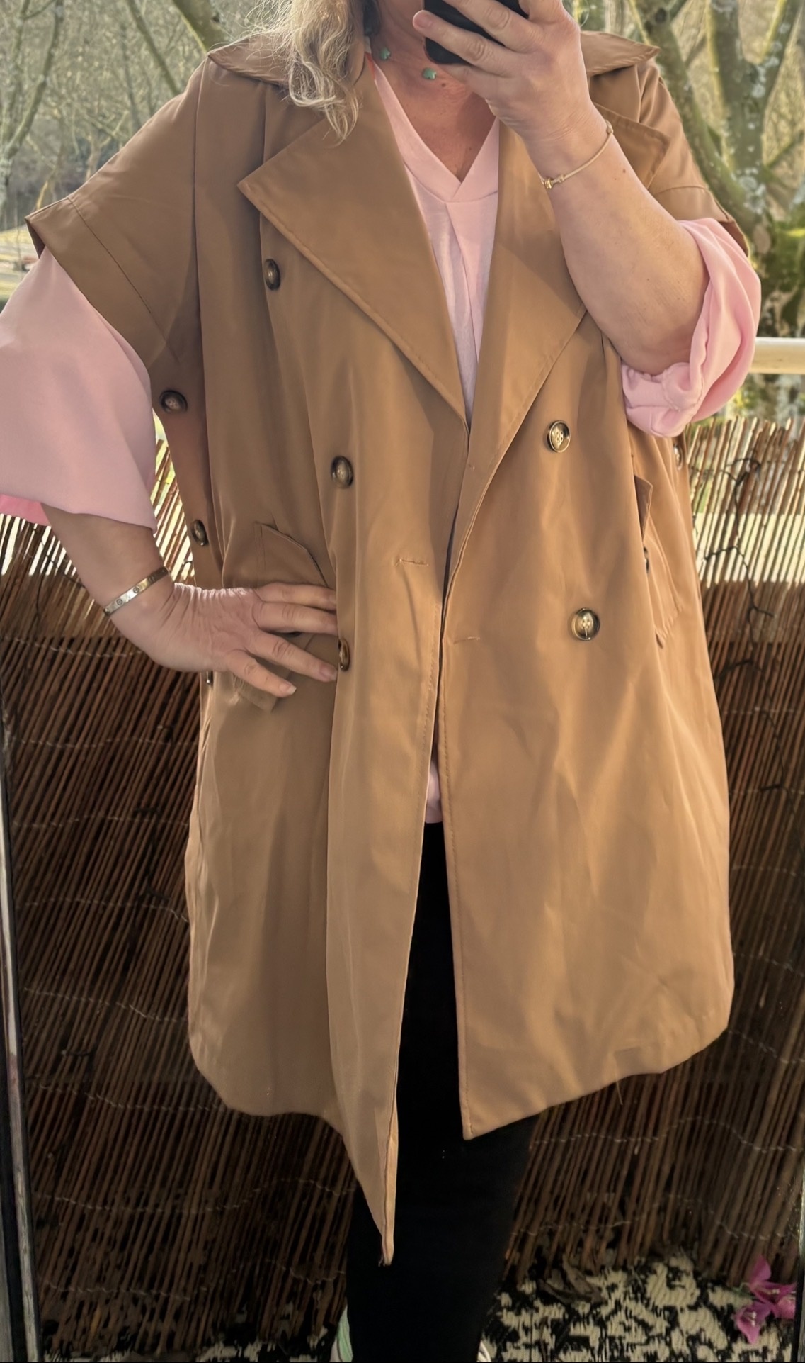 TRENCHCOAT BODY WARMER IDEE MATEN 44 TOT 52