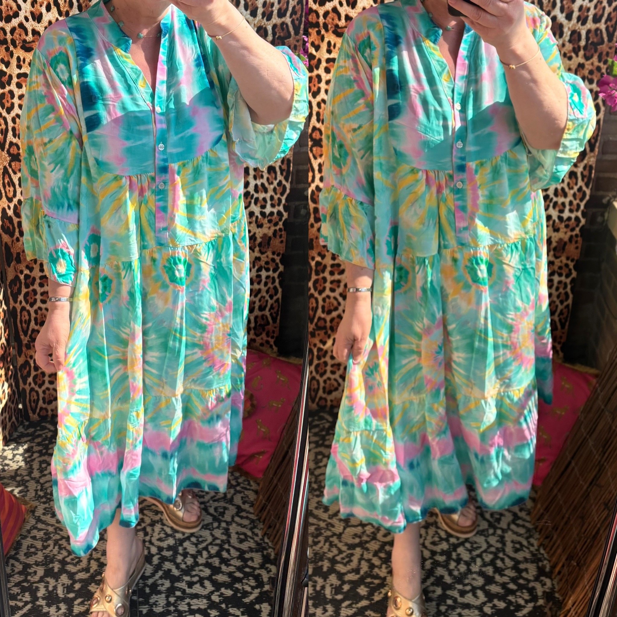 JURK VIBES IBIZA MATEN 44/46 TOT 52 RUIM BOVEN ONDER WIJDER