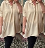 SHIRT SIMPEL KRAAGJE MATEN 46 TOT RUIME 52