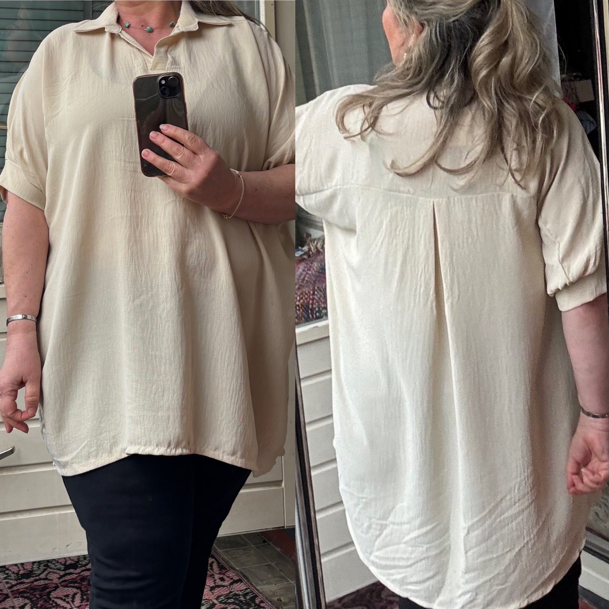 SHIRT SIMPEL KRAAGJE MATEN 46 TOT RUIME 52