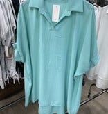 SHIRT SIMPEL KRAAGJE MATEN 46 TOT RUIME 52