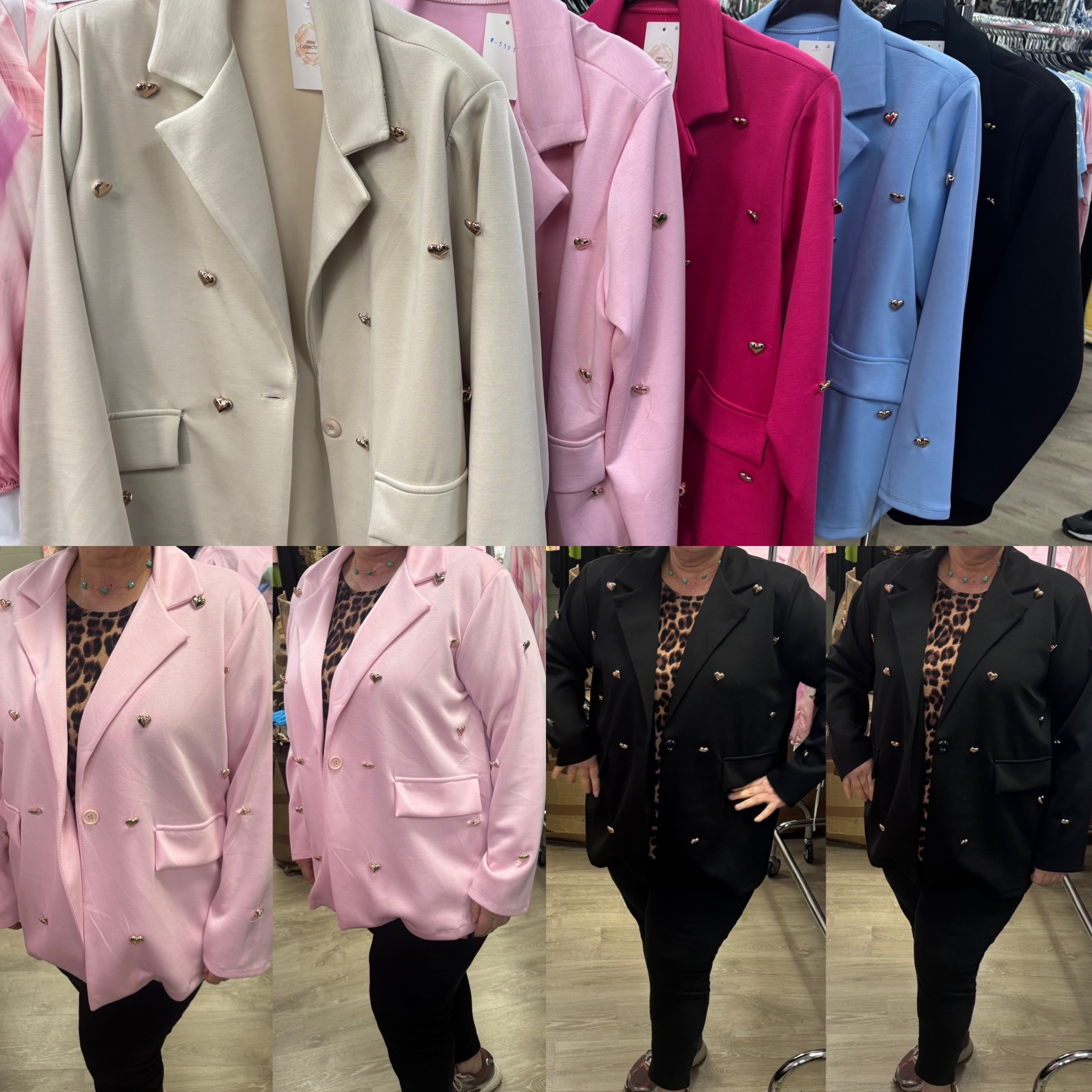 Jasje jogging hartje maten 46 tot 52/54