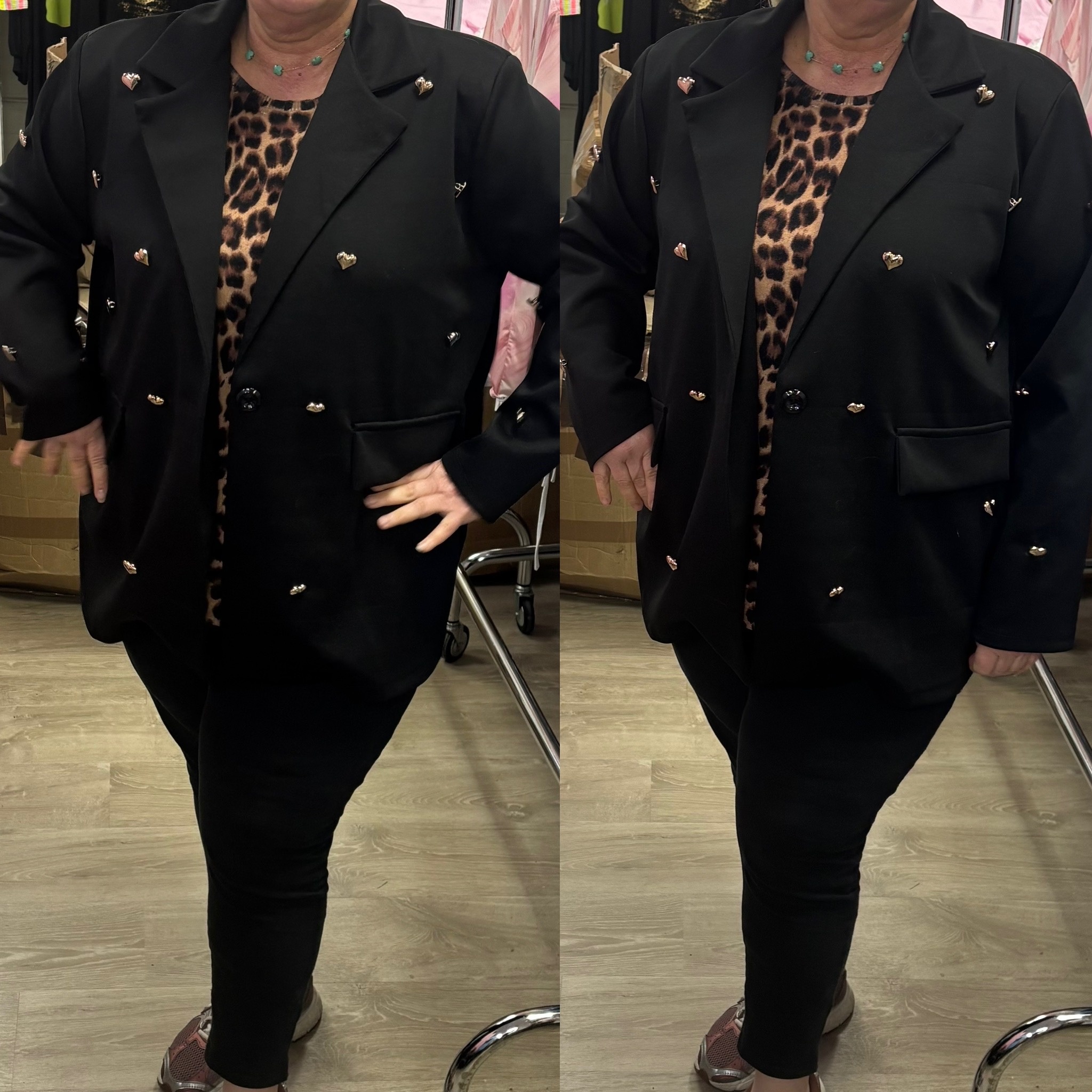 Jasje jogging hartje maten 46 tot 52/54