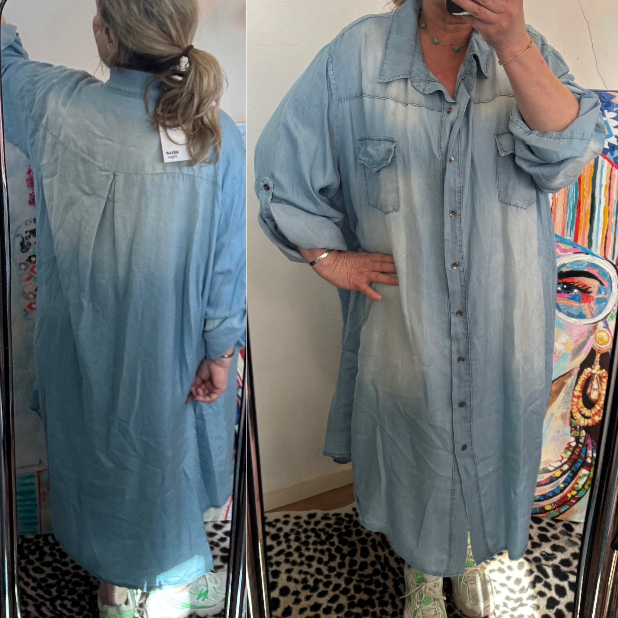 JEANS JURK SENSA MATEN 46/48 TOT 54