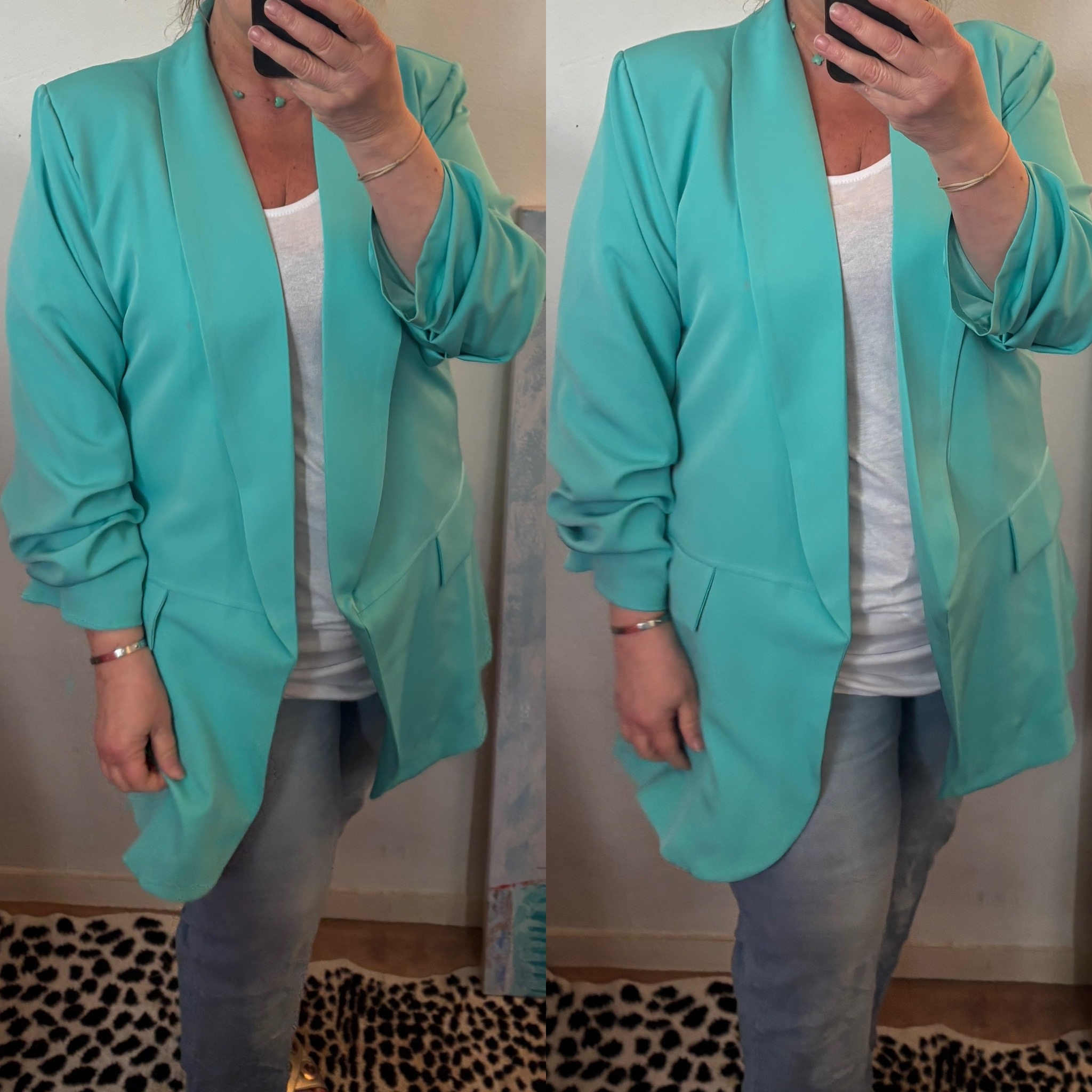 JASJE KNAL TURQOUISE MATEN 44/46 TOT 50/52