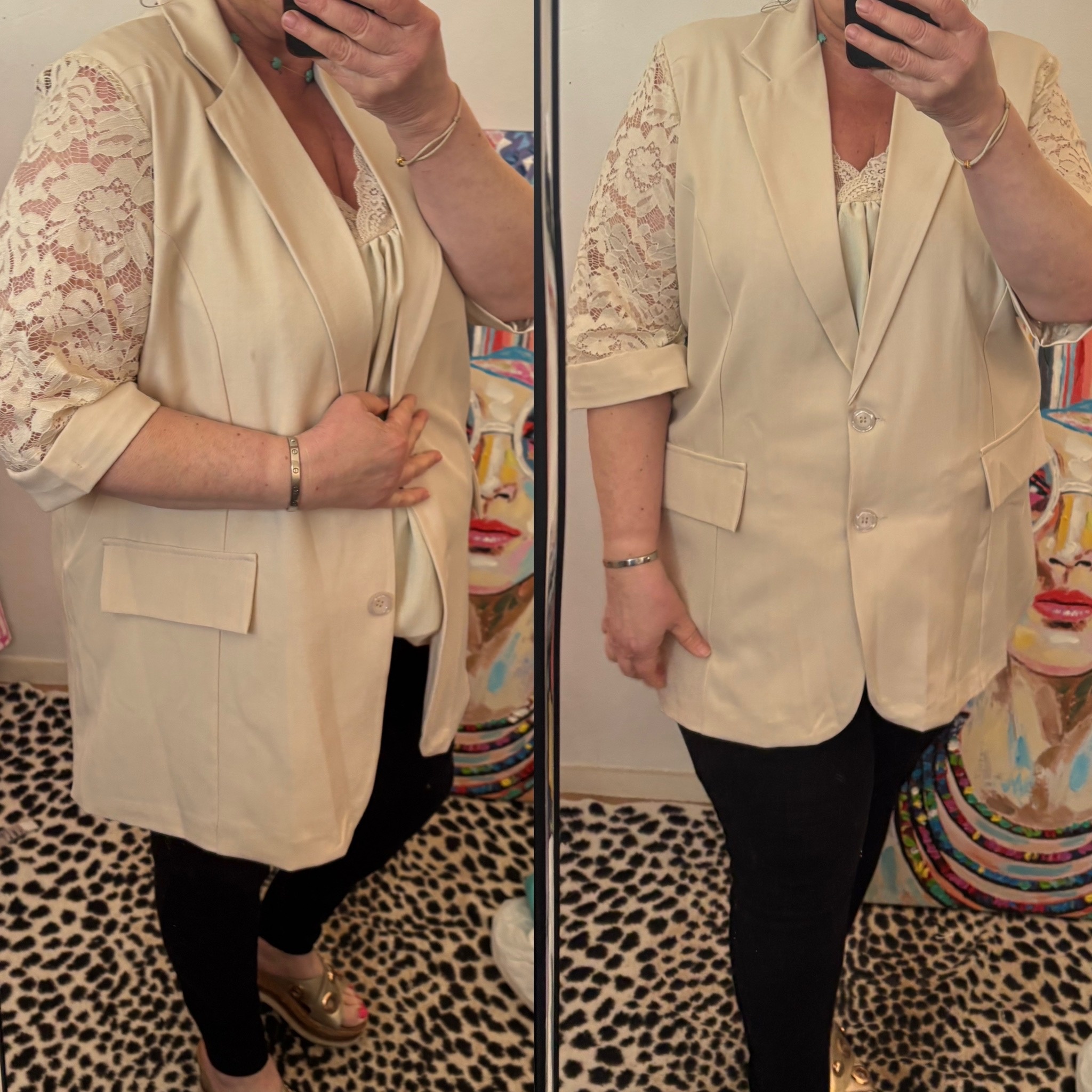 JASJE MOUW KANT MATEN 44 TOT 48 RUIM KLEINE 50