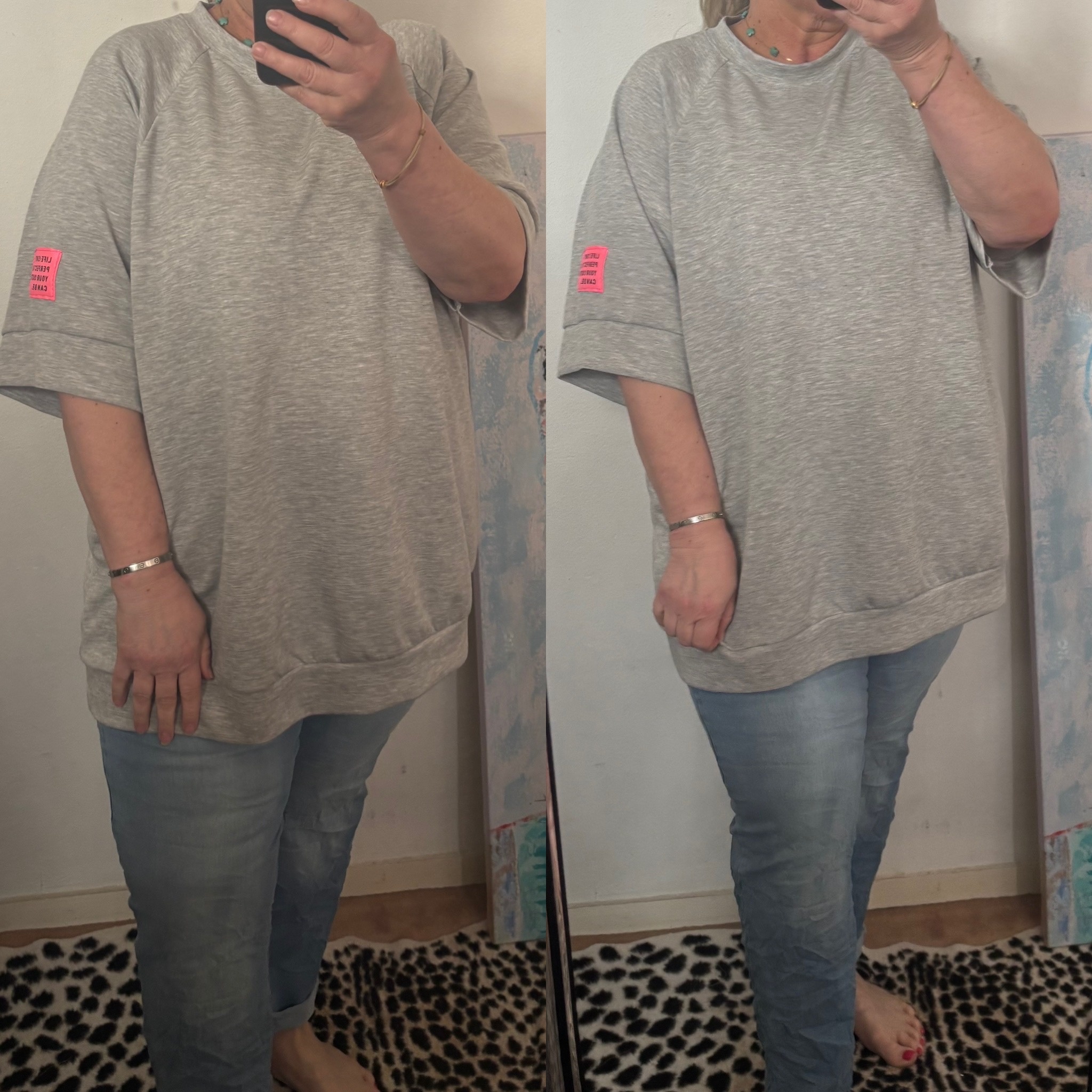 SWEATER GREY MATEN 46 TOT 52