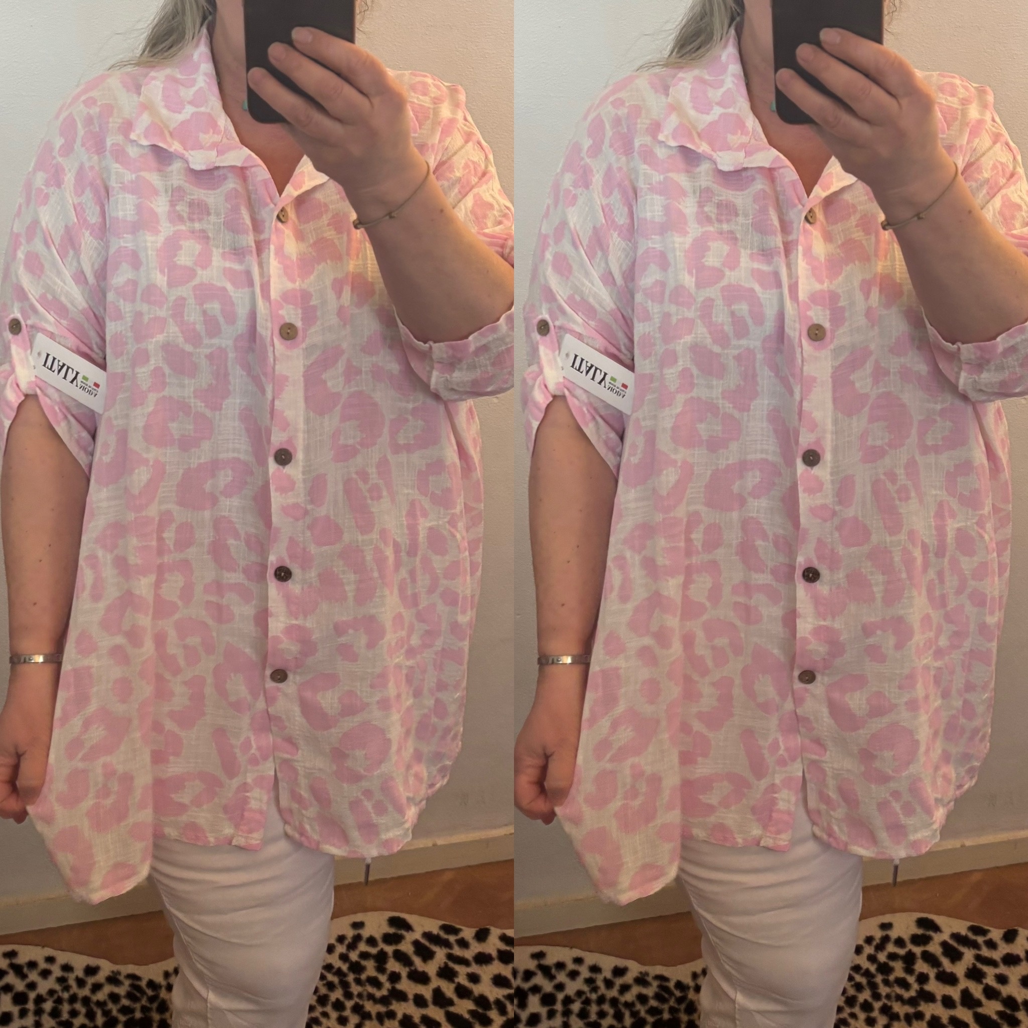 BLOUSE LINNEN FAY MATEN 46 TOT 54