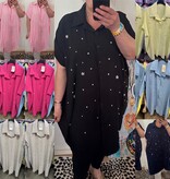 TUNIEK PAREL EN BLING MATEN 46/48 TOT 56