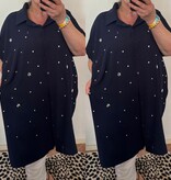 TUNIEK PAREL EN BLING MATEN 46/48 TOT 56