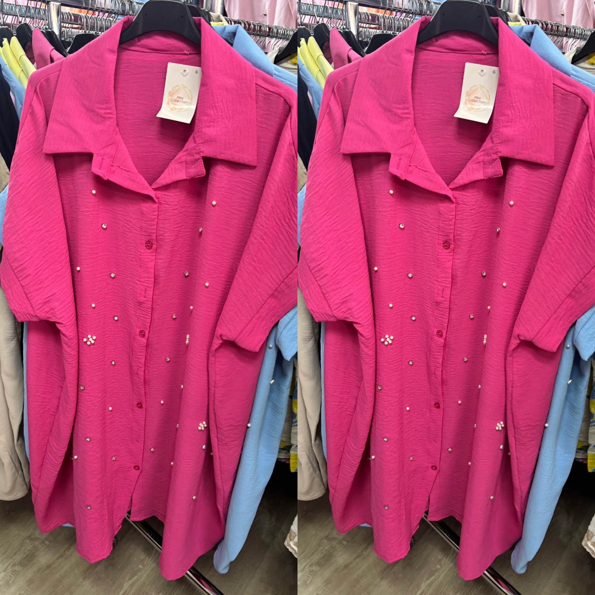 TUNIEK PAREL EN BLING MATEN 46/48 TOT 56