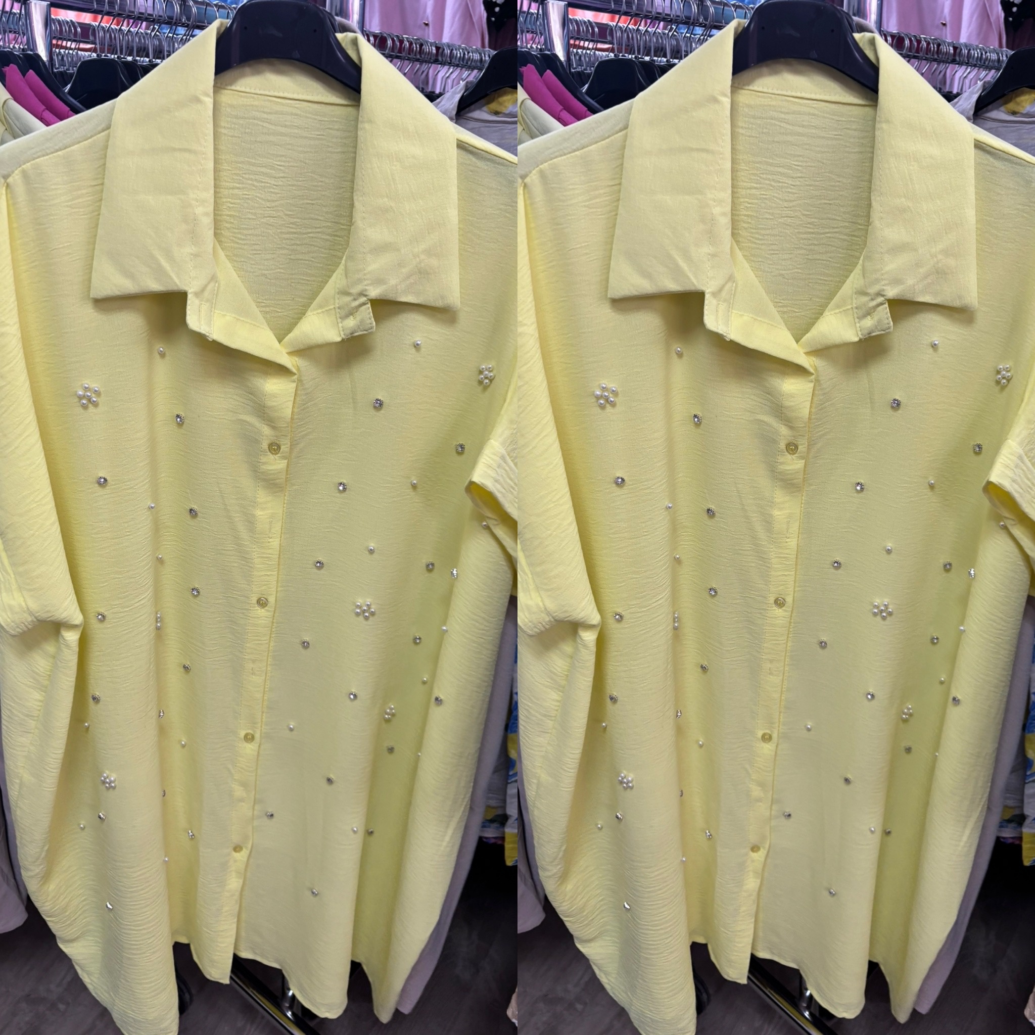 TUNIEK PAREL EN BLING MATEN 46/48 TOT 56