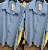 TUNIEK PAREL EN BLING MATEN 46/48 TOT 56