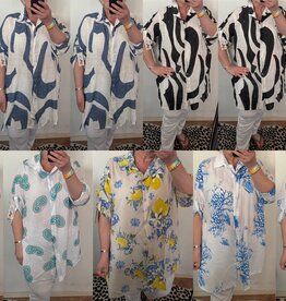 BLOUSE LINNEN FAY MATEN 46 TOT 54