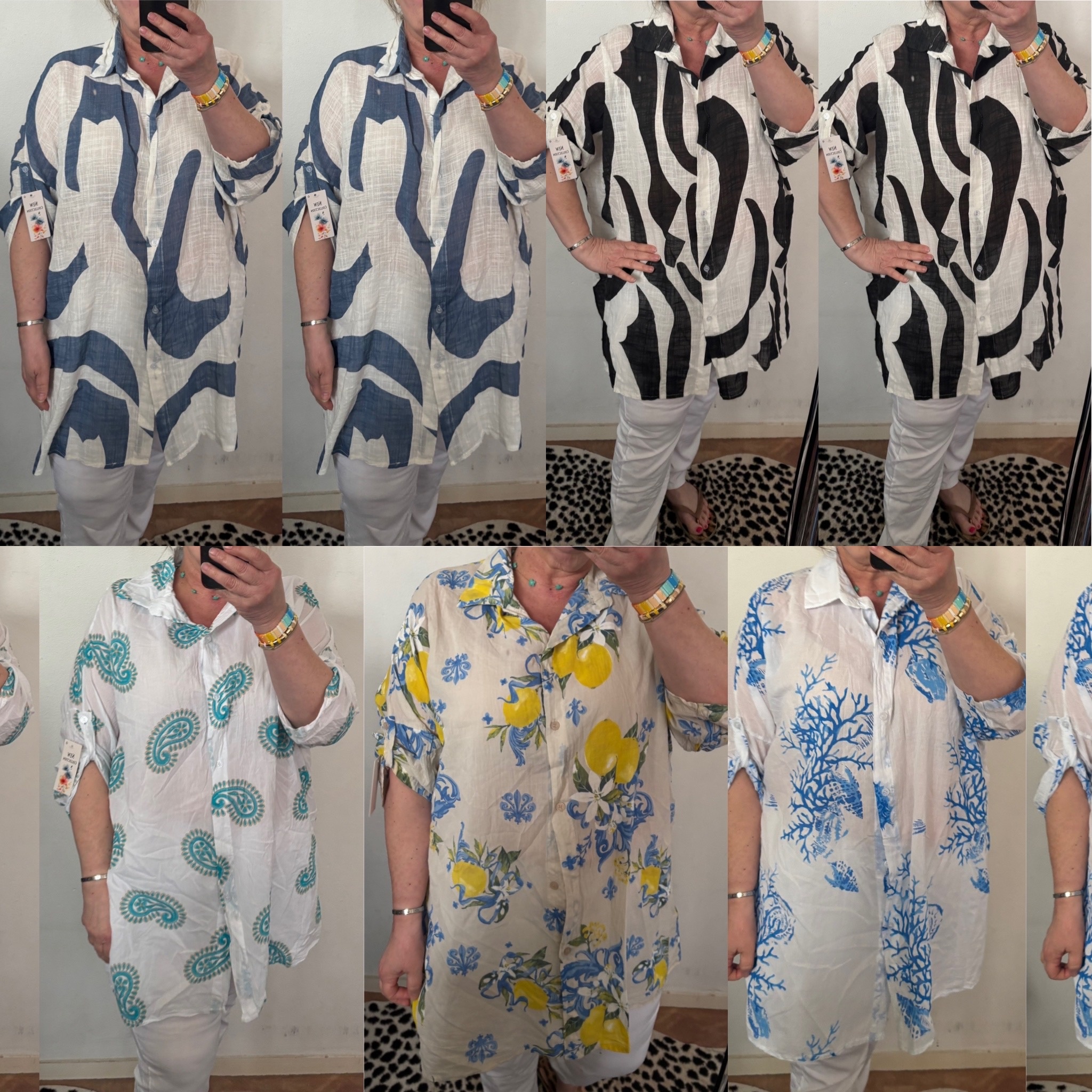 BLOUSE LINNEN FAY MATEN 46 TOT 54