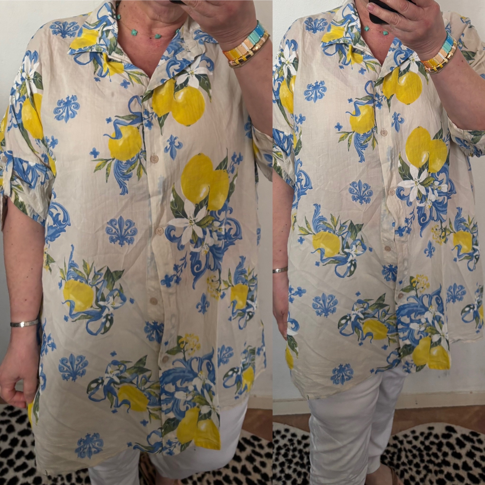 BLOUSE LINNEN FAY MATEN 46 TOT 54